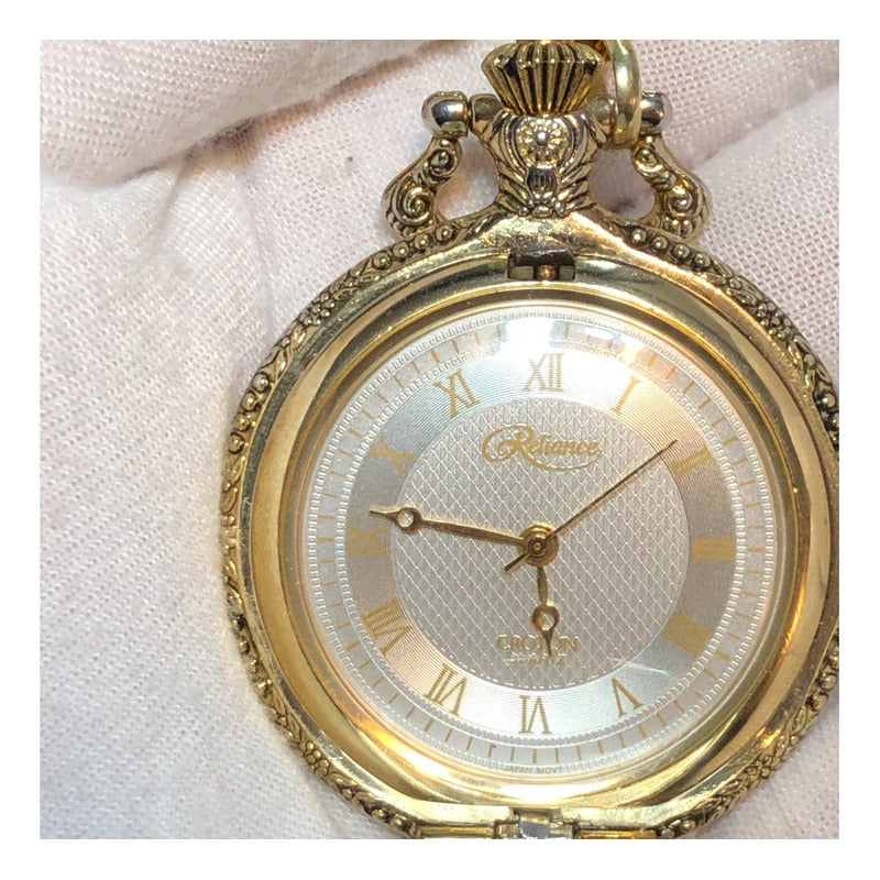 Reloj Bolsillo Croton Reliance 90´s 1er Vuelo De La Historia
