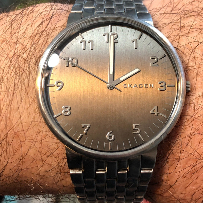 Reloj Skagen Ancher Hombre Minimalismo Danés Año 2017 Escaso
