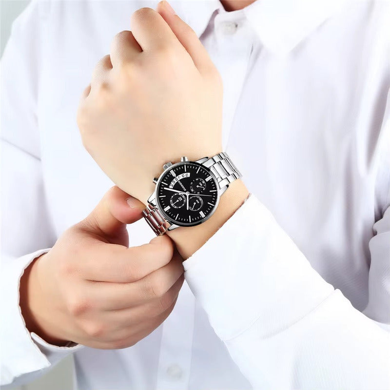 Reloj Guanqin Gs19053 Hombre Acero Resistente Al Agua