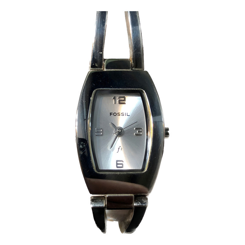 Reloj Fossil F2 Mujer Fines De Los 90´s Escaso Caja Tonneau