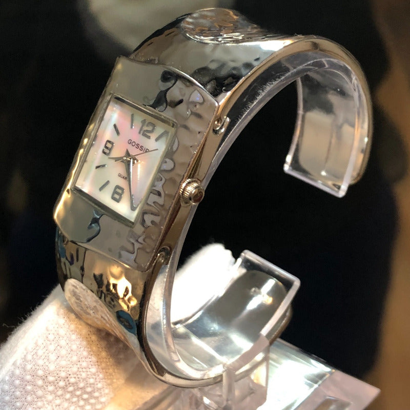 Reloj Gossip Mujer Años 2000 Efecto Martillado Japan Mov.