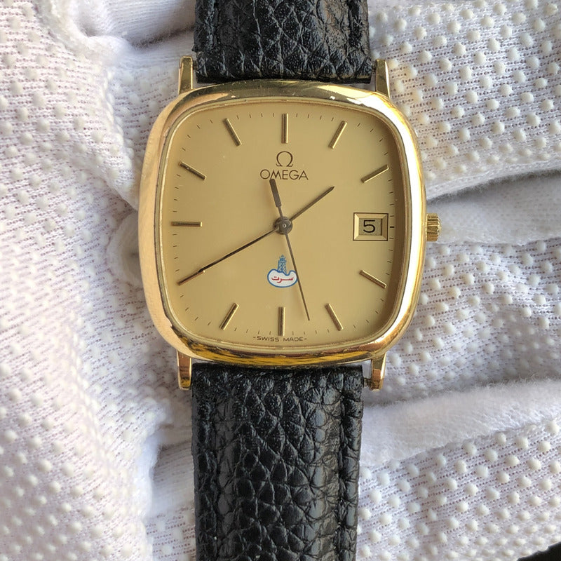 Reloj Omega Hombre Vintage 1991 De Ville Sirte Oil Oro 20mic