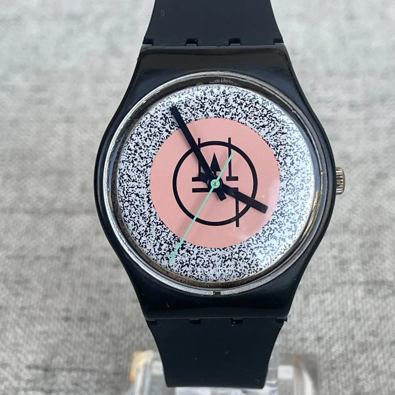 Reloj Swatch Hombre 1987 Mackintosh Gb116 Artegráfico Raro