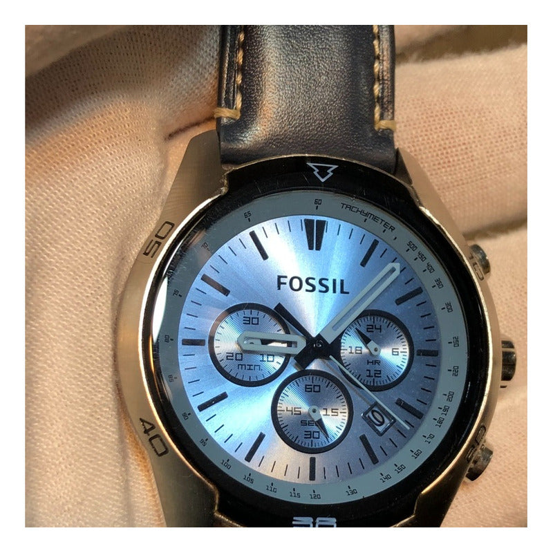 Fossil Coachman Chronograph 2019 Cristal Azulado Raro Hombre