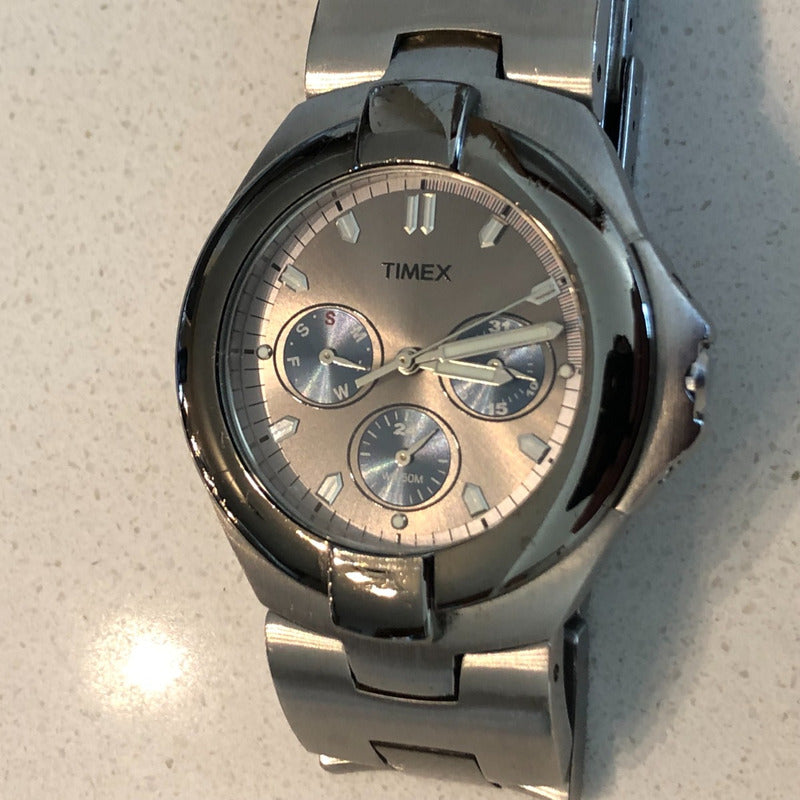 Reloj Timex Multifunción Tres Subesferas 2000s Hombre Único