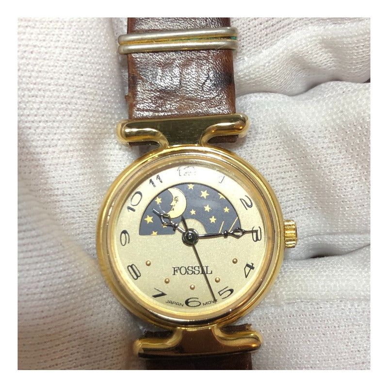 Reloj Fossil Mujer Moon Phase 90´s Vintage Luna Escaso