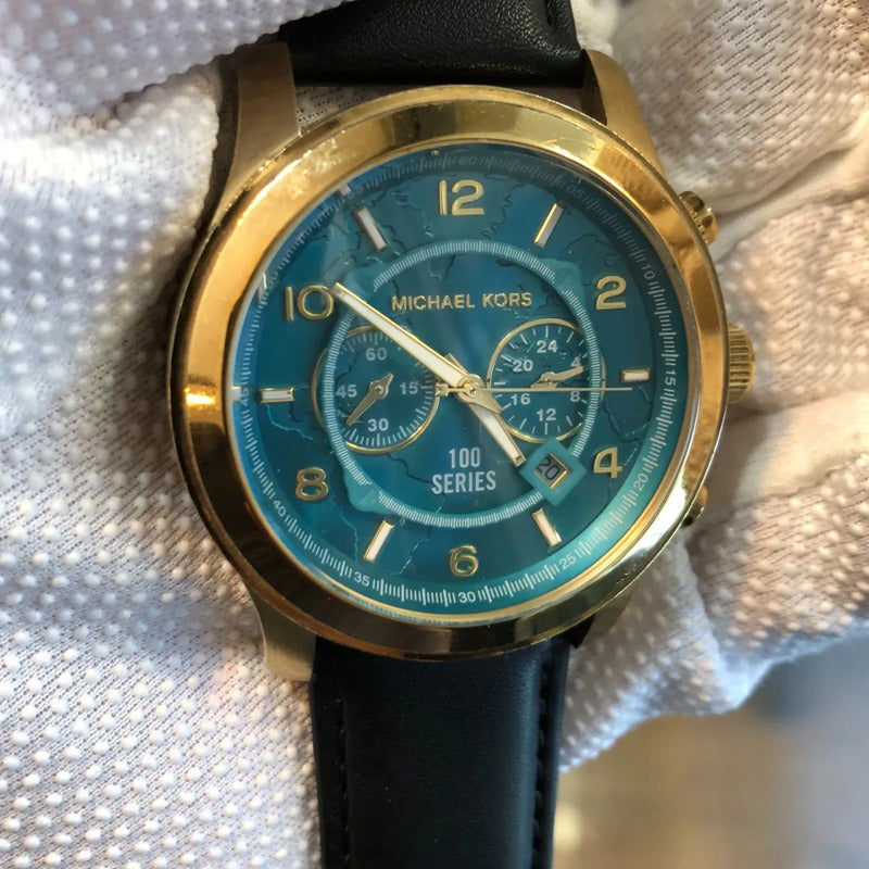 Reloj Michael Kors Hombre 2014 Cronógrafo Dial Verde 47mm