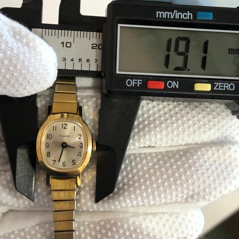 Reloj Timex Mujer Vintage Años 70s Dorado Pulsera Expansible