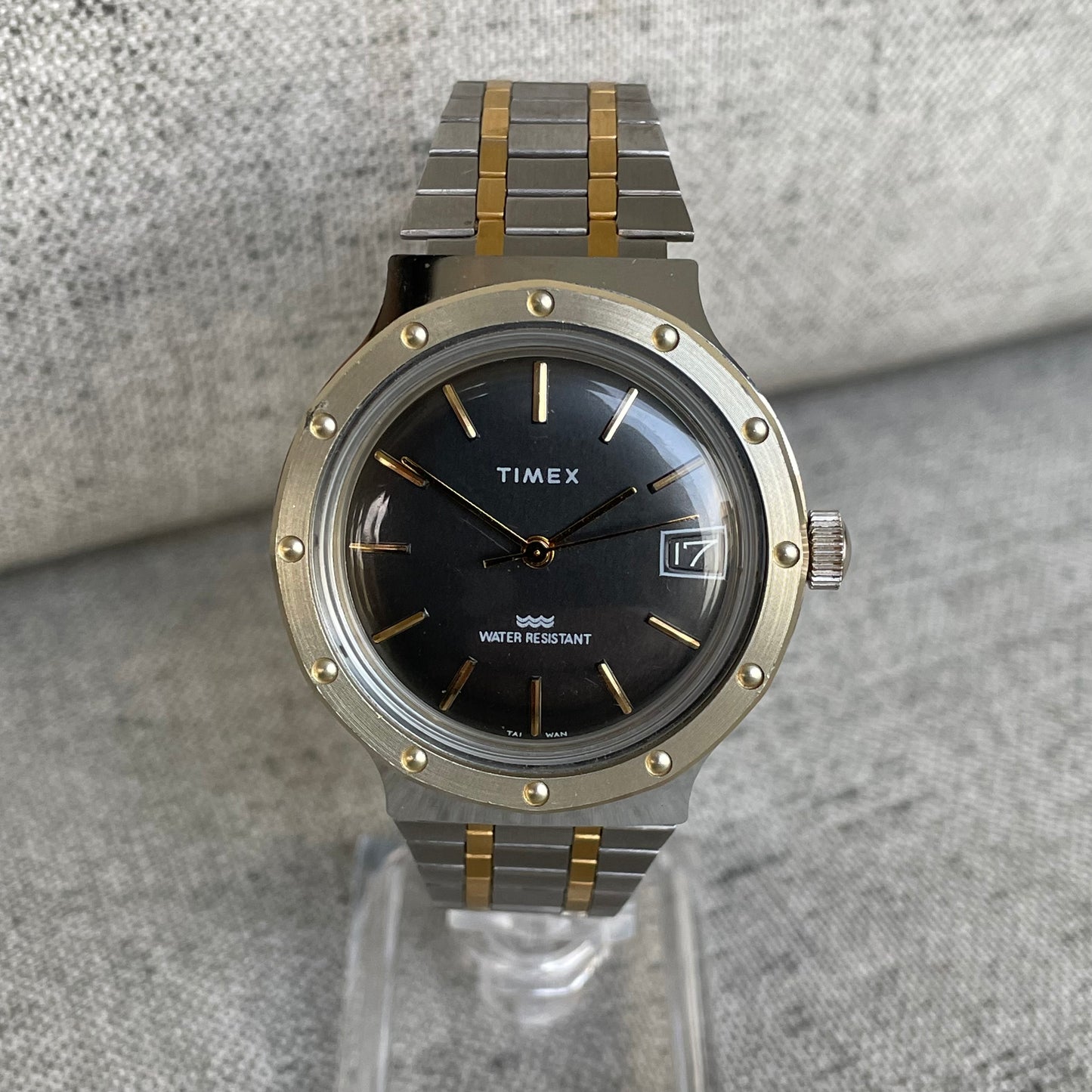 Reloj Timex Hombre A Cuerda Royal Oak Style Años 80 Funciona Perfecto ÚNICO