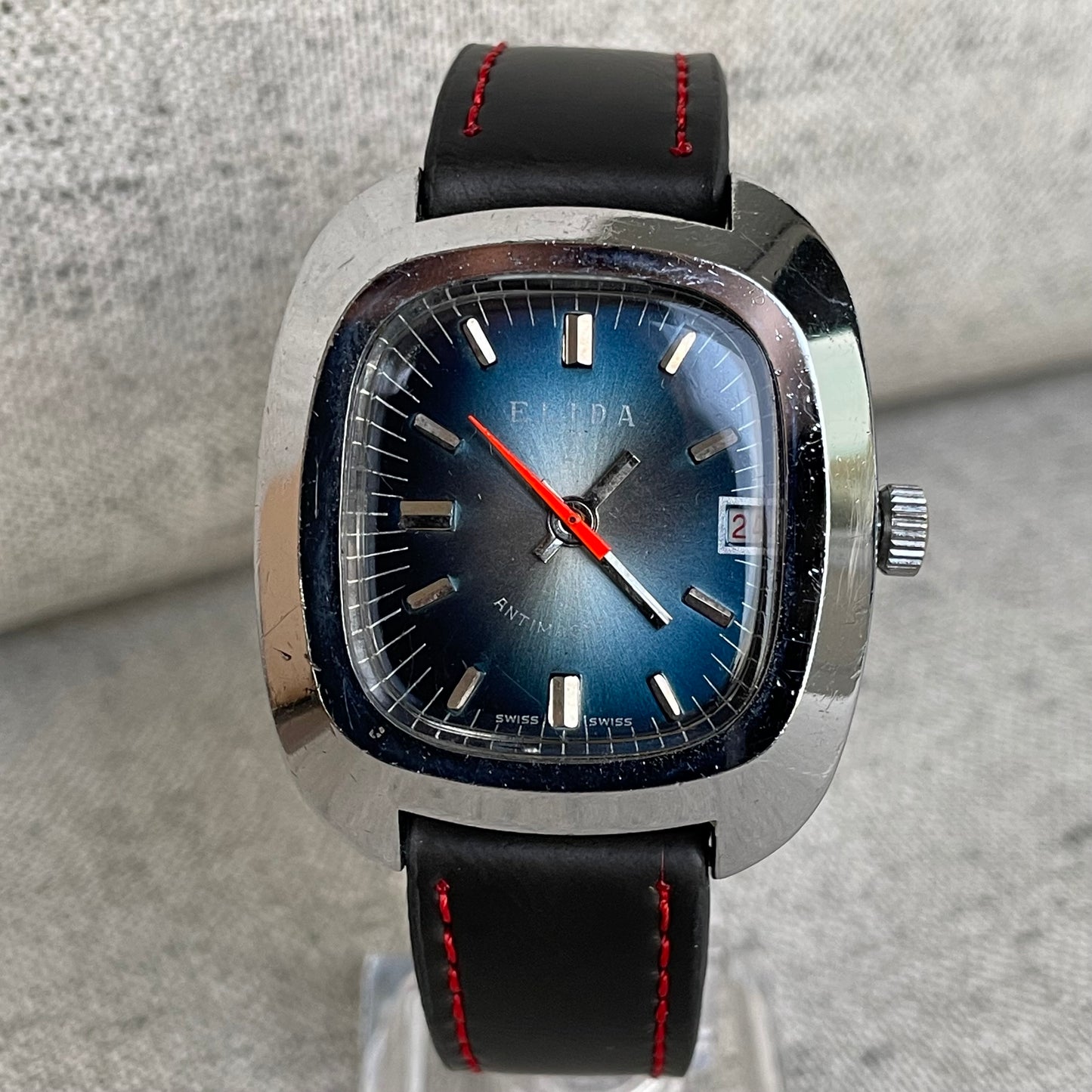 Reloj ELIDA 21 Jewels Hombre DIAL FUMÉ Suizo Años 60´s ÚNICO