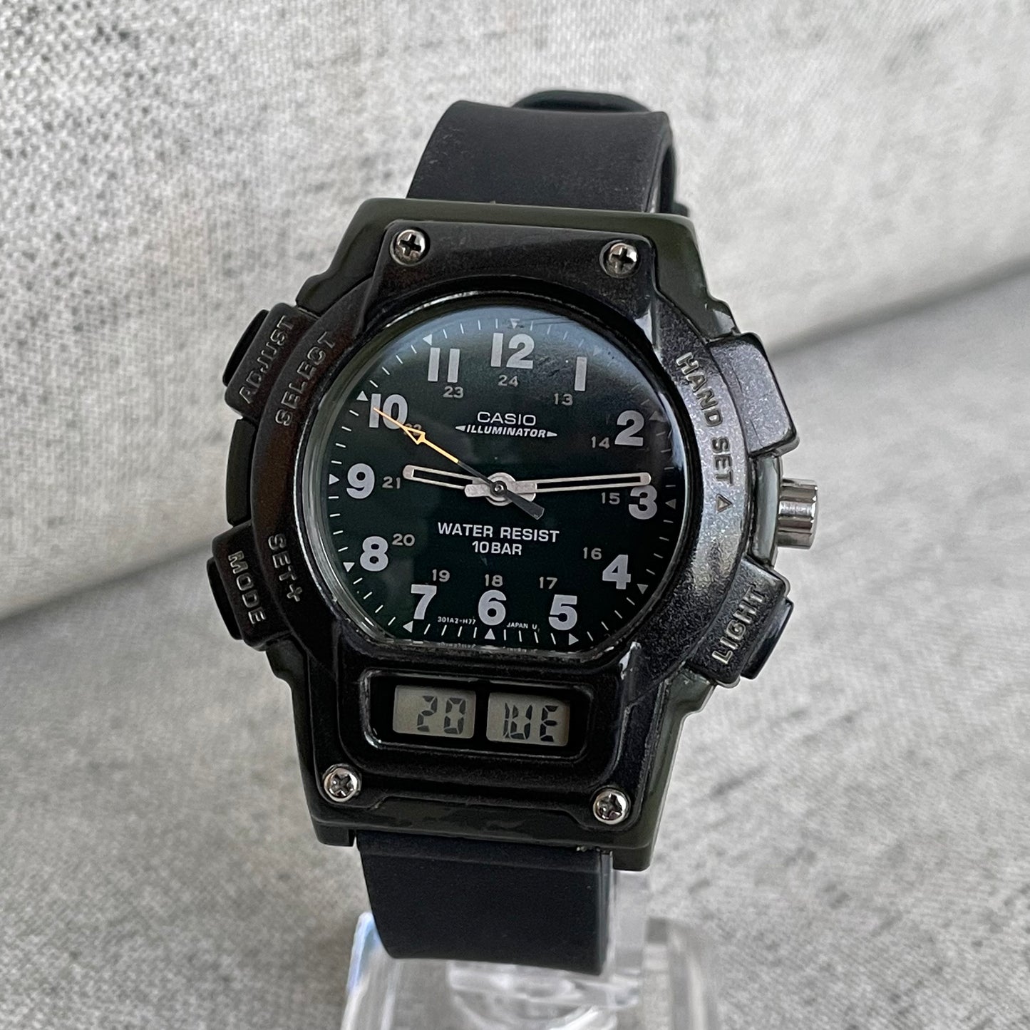 Reloj Casio Geo Trail FT-611 Ana-Digi Hombre Años 90s Escaso