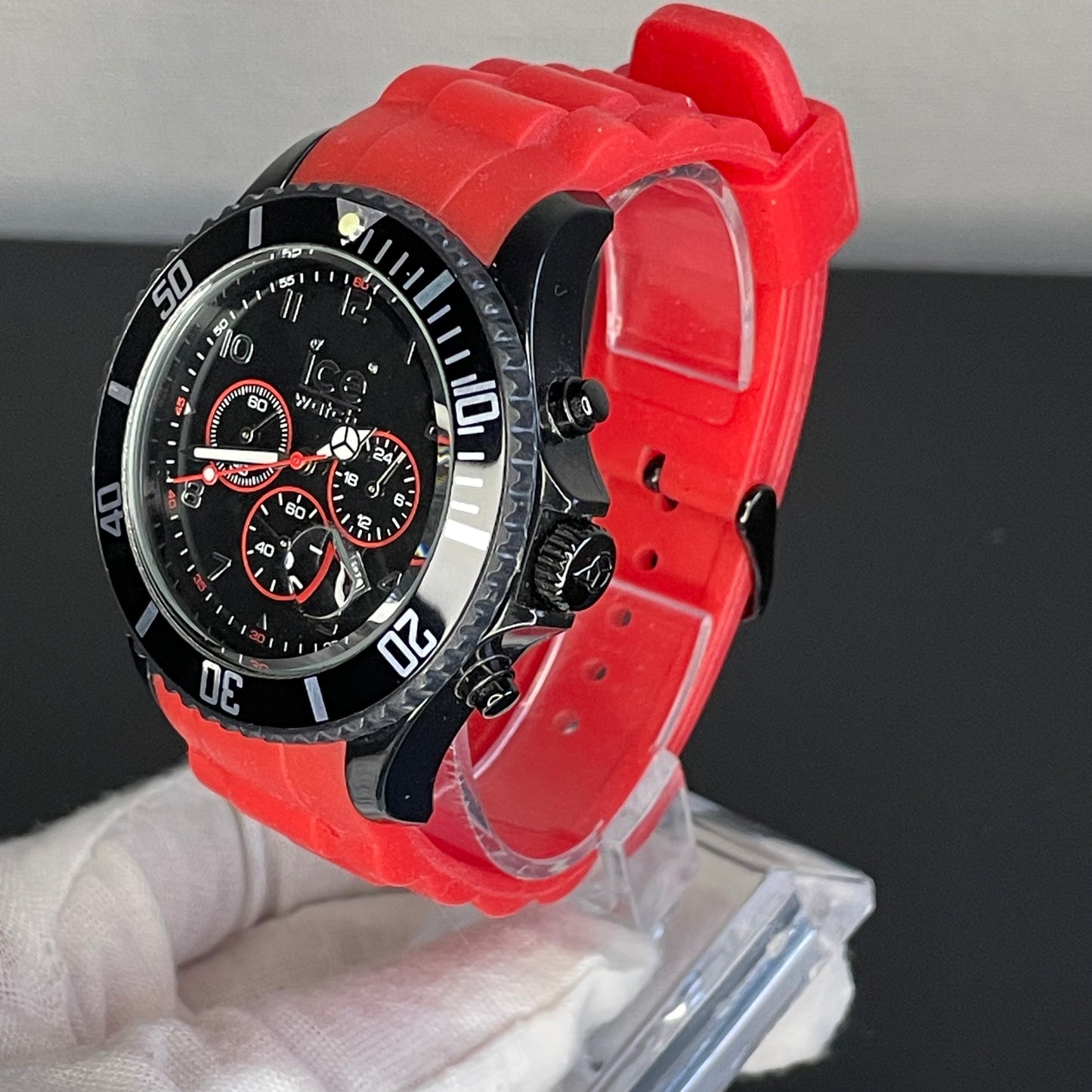 Reloj Ice-Watch Bélgica Hombre Chrono Rojo Full Set Año 2010