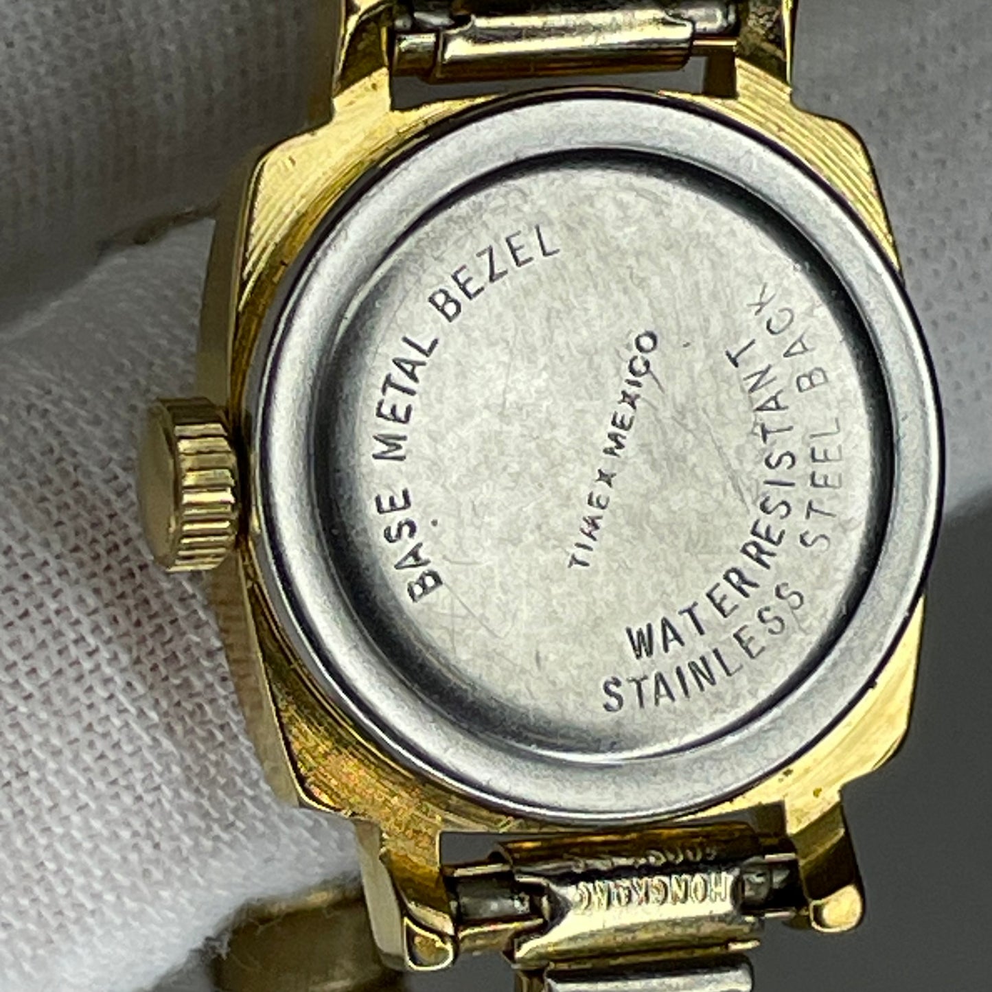 Reloj joya Timex México Mecánico a Cuerda Año 1985 Dorado Muy escaso