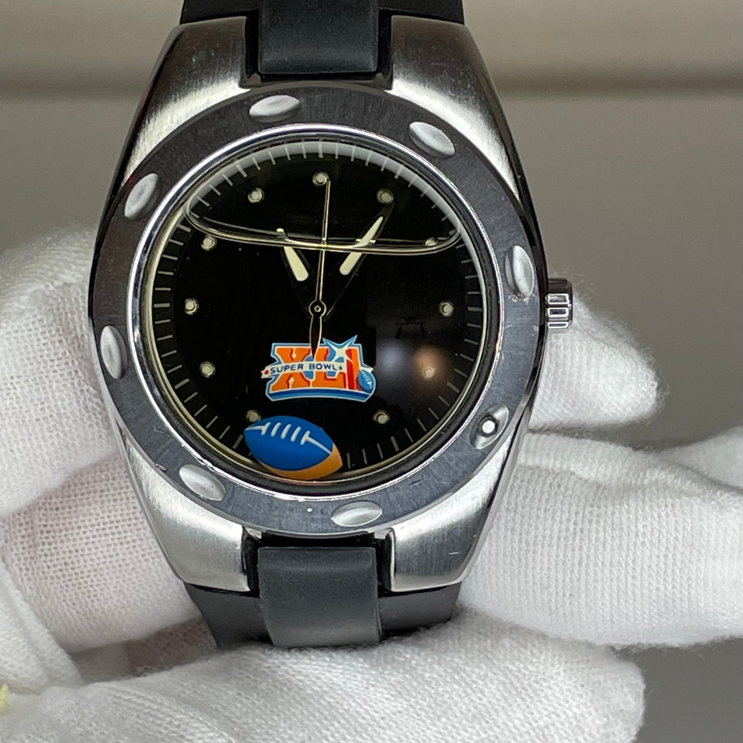 Reloj Fossil Super Bowl XLI Liquid Filled "Floating Football" | NOS | Año 2007