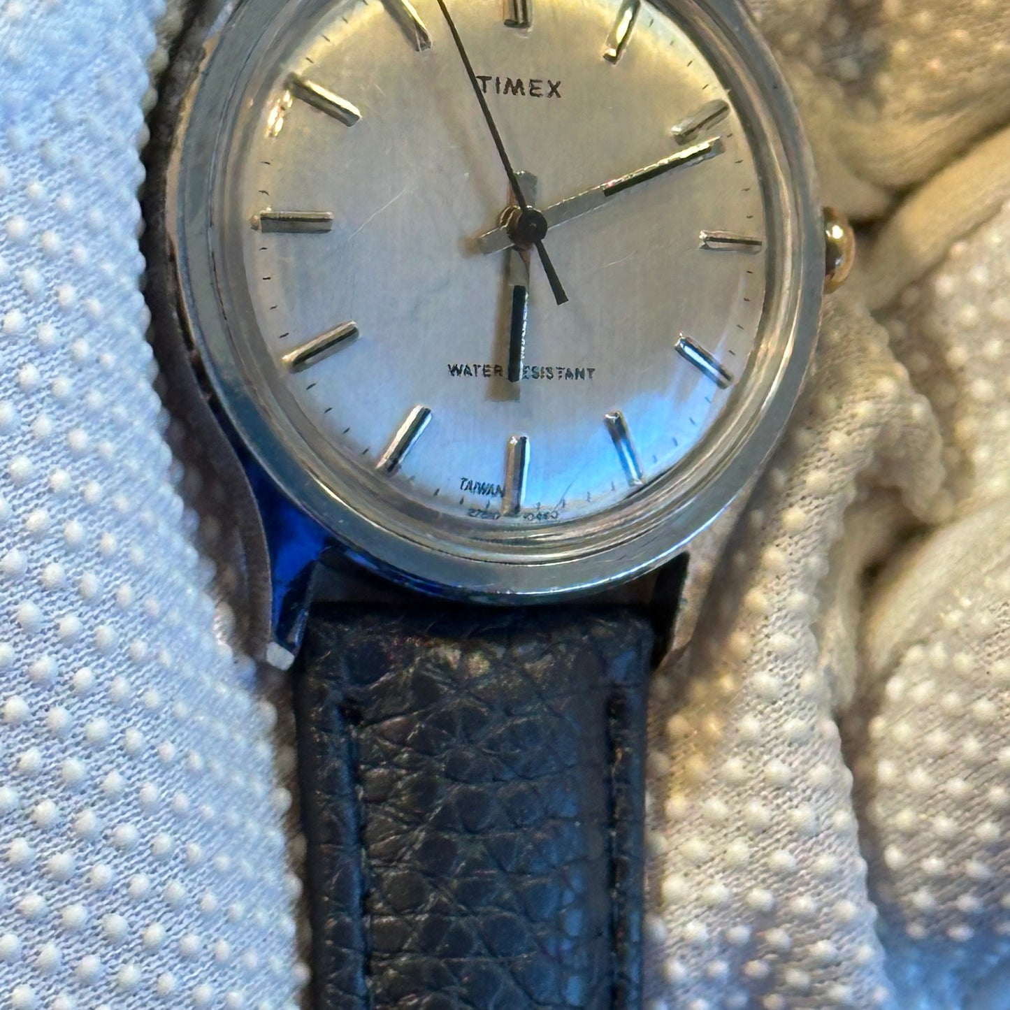 Reloj TIMEX Hombre A Cuerda 1980 Dial Gris 37mm LEER