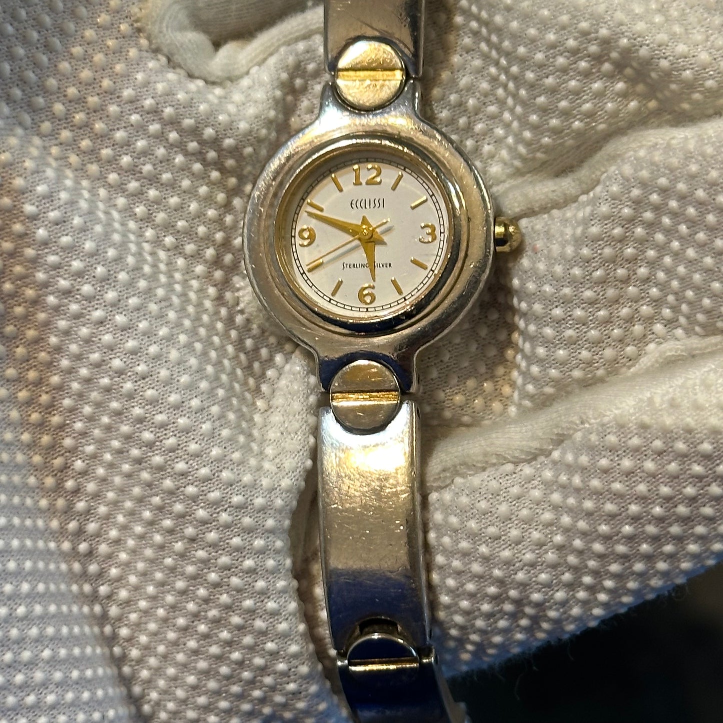 Reloj joya ECCLISSI Mujer Completamente de plata 925 Años 2000s
