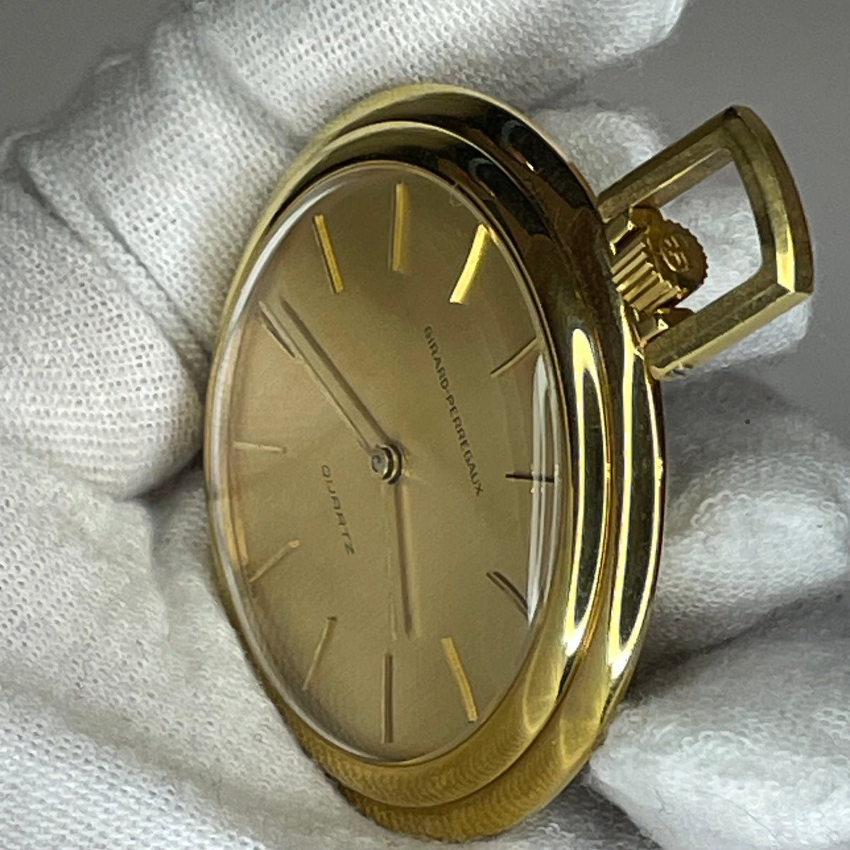 Reloj Girard-perregaux De Bolsillo Vintage Año 1979 Chapado Oro18K