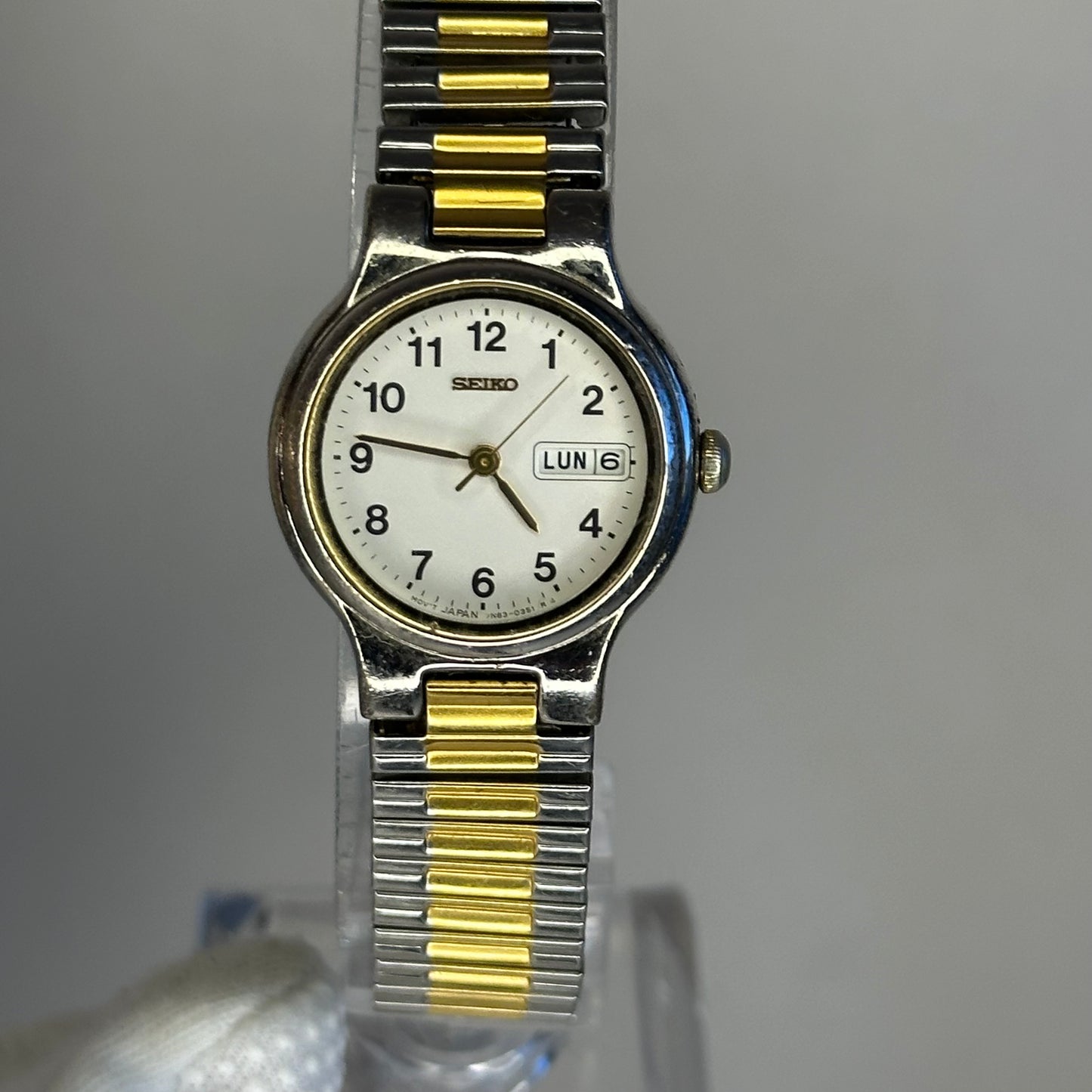 Reloj SEIKO Mujer Two Tone Calendario en ESP. Marzo1996 MUY ESCASO