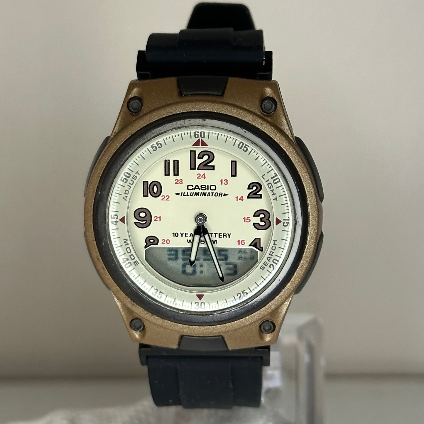 Reloj Casio AW-80 Telememo 30 World Time Año 2004 Ana-Digi 1era gen. módulo 2747