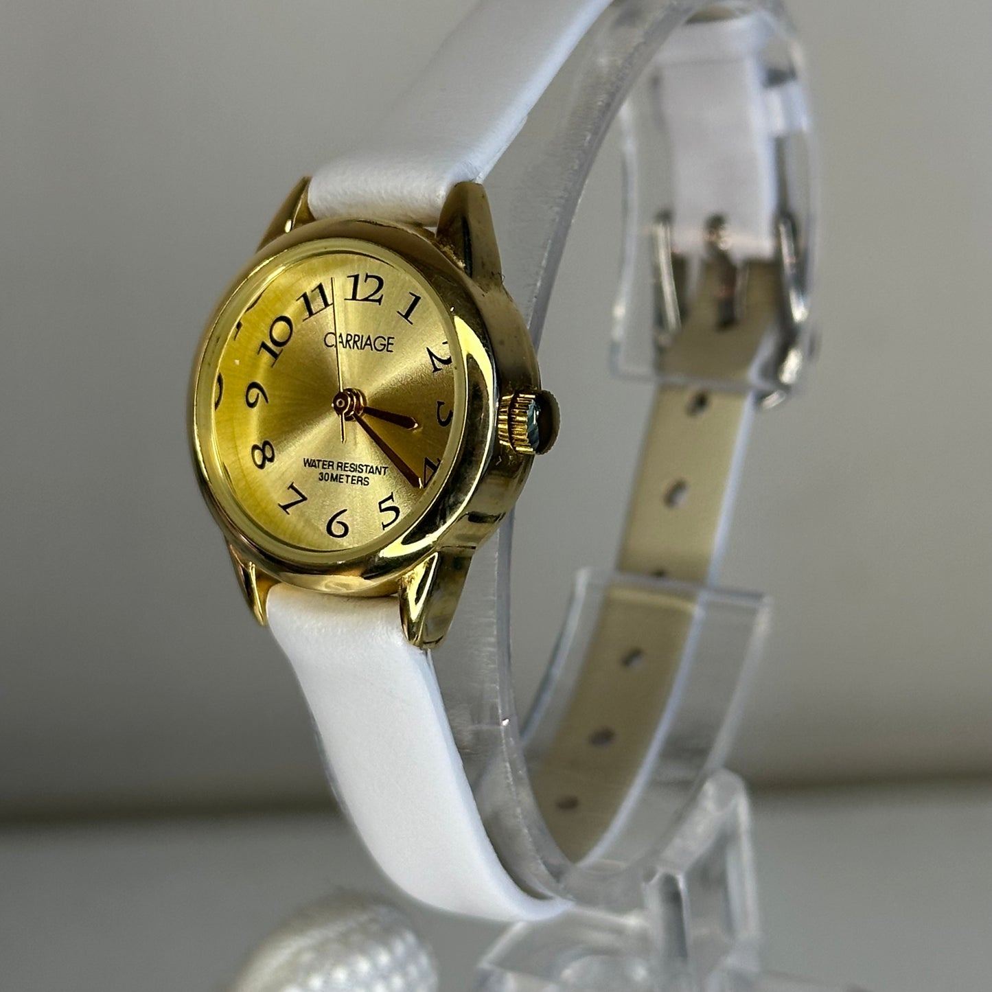 Reloj Carriage by Timex Mujer / Dial Champagne Sunburst Año 1998 / 22mm