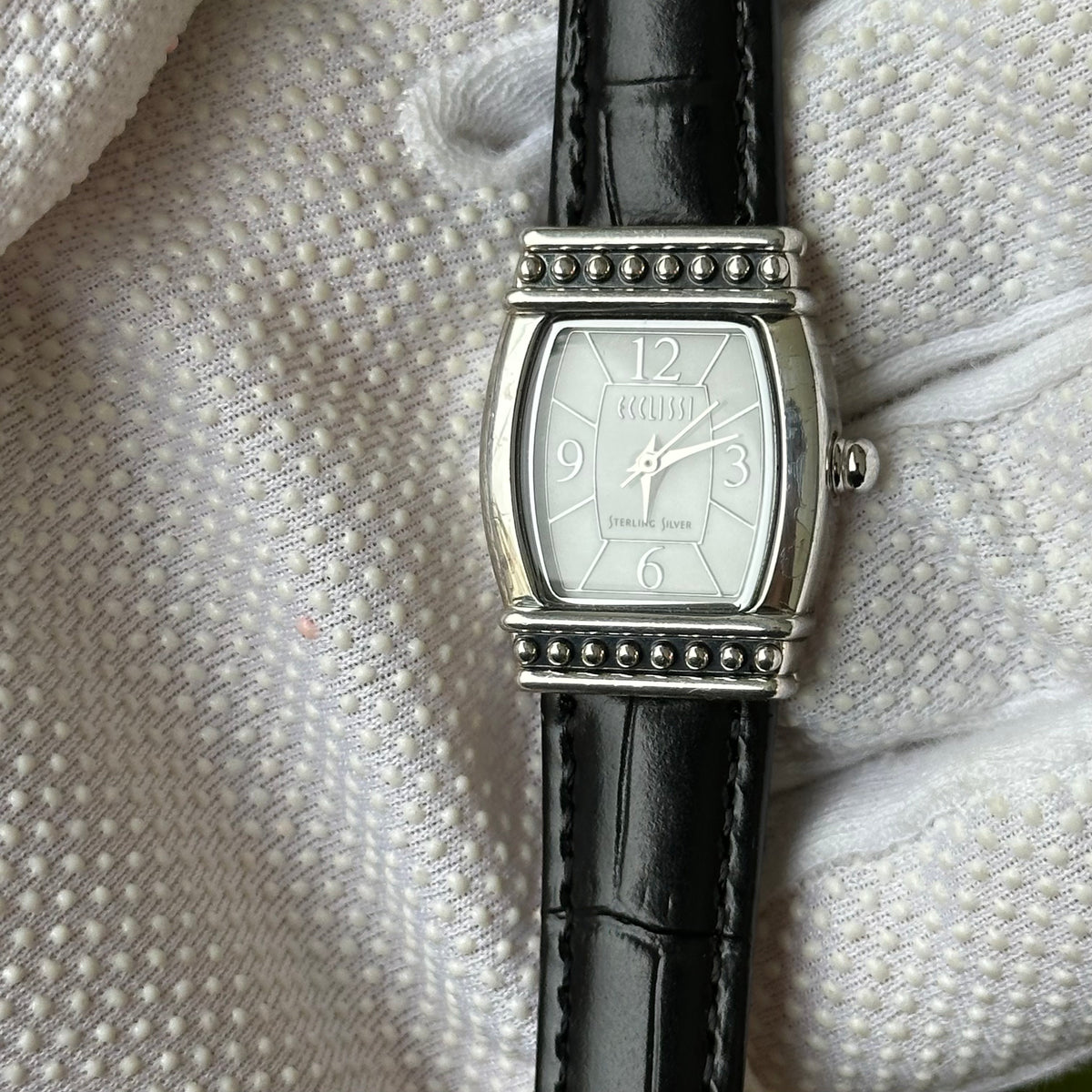 Reloj Joya de Plata Maciza 925 Ecclissi 23520 Mujer Estética Art Déco Año 2002 ESCASO