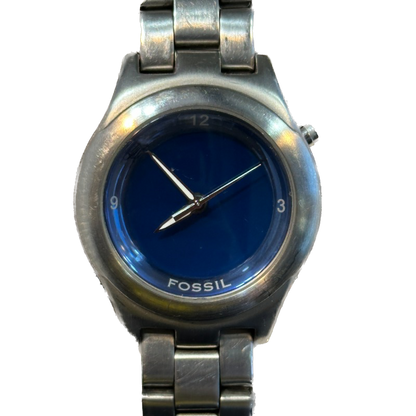 Reloj Fossil Kaleido Illinois Hombre 1998 Dial Óptico Azul Raro