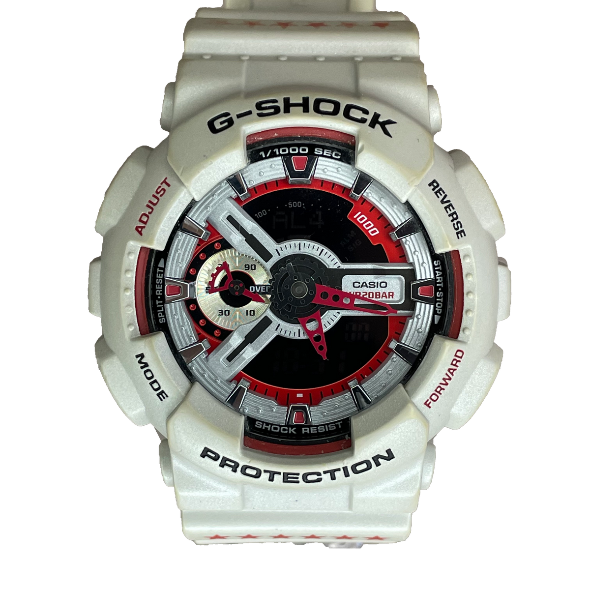 Casio G-SHOCK Eric Haze GA-110EH-8A, vista frontal sin fondo