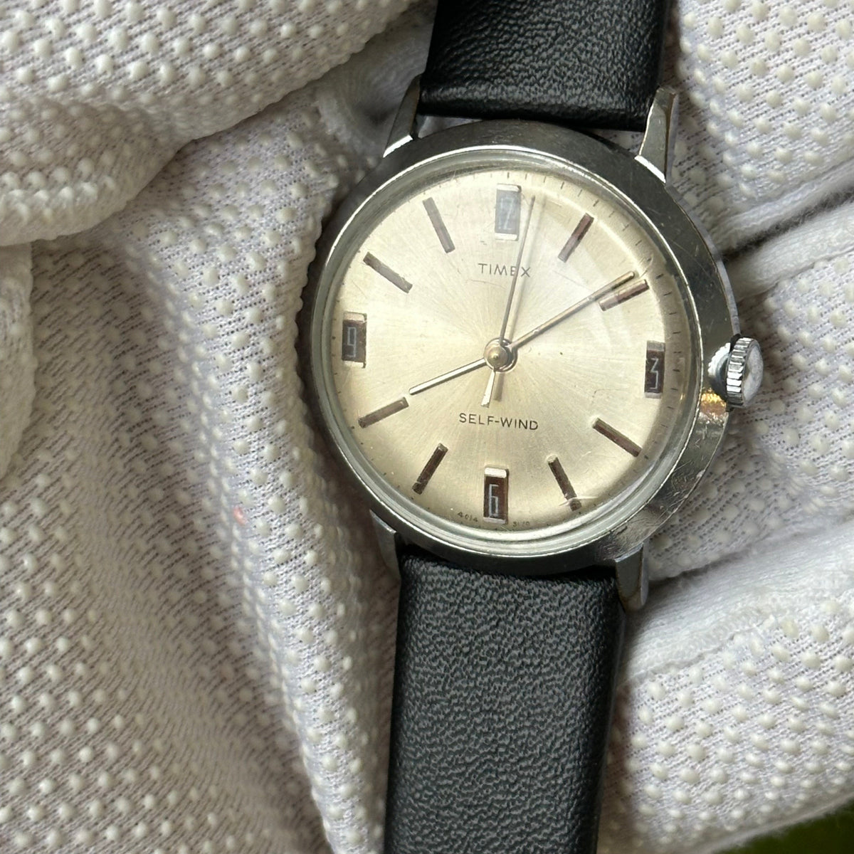 Reloj Timex Viscount Hombre Self-Wind Automático Sunburst Hecho en 1970 MUY ESCASO