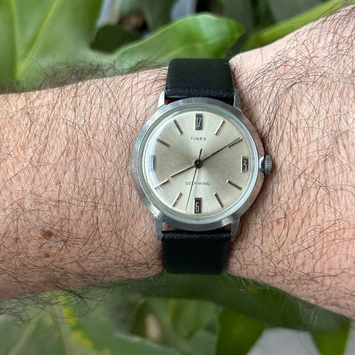 Reloj Timex Viscount Hombre Self-Wind Automático Sunburst Hecho en 1970 MUY ESCASO