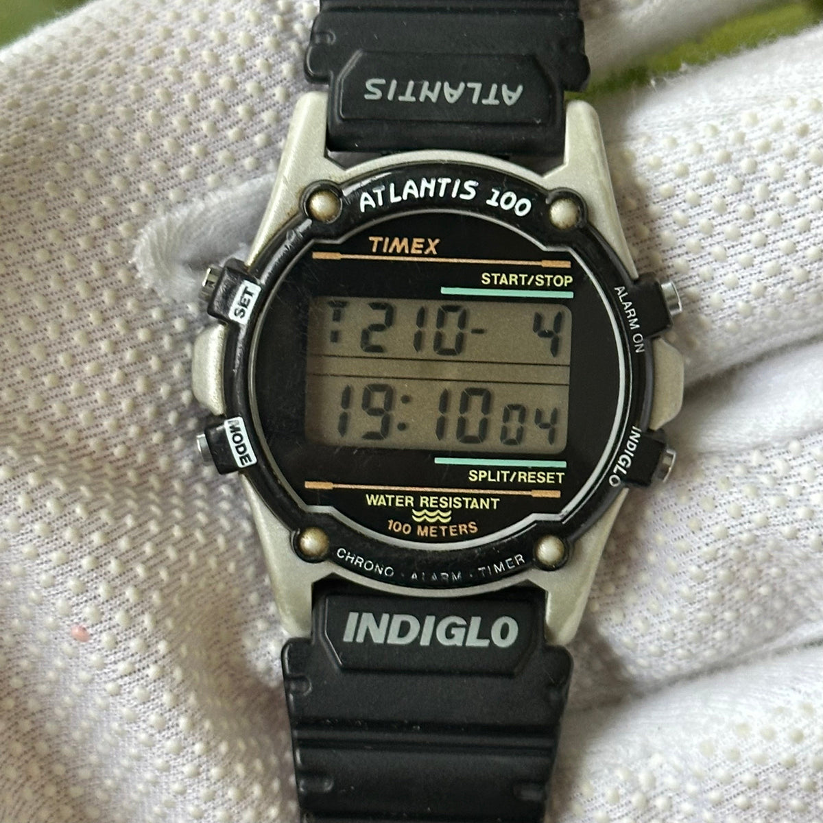 Reloj Timex Hombre Atlantis Indiglo Digital Ago.1994 emblemático más de 30 años 