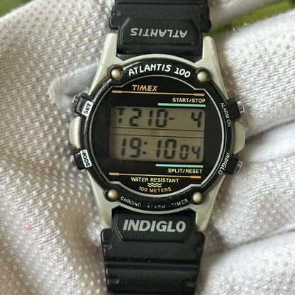 Reloj Timex Hombre Atlantis Indiglo Digital Ago.1994 emblemático más de 30 años 