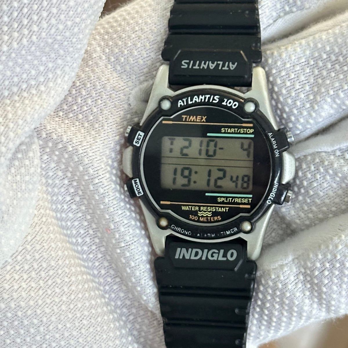 Reloj Timex Hombre Atlantis Indiglo Digital Ago.1994 emblemático más de 30 años 