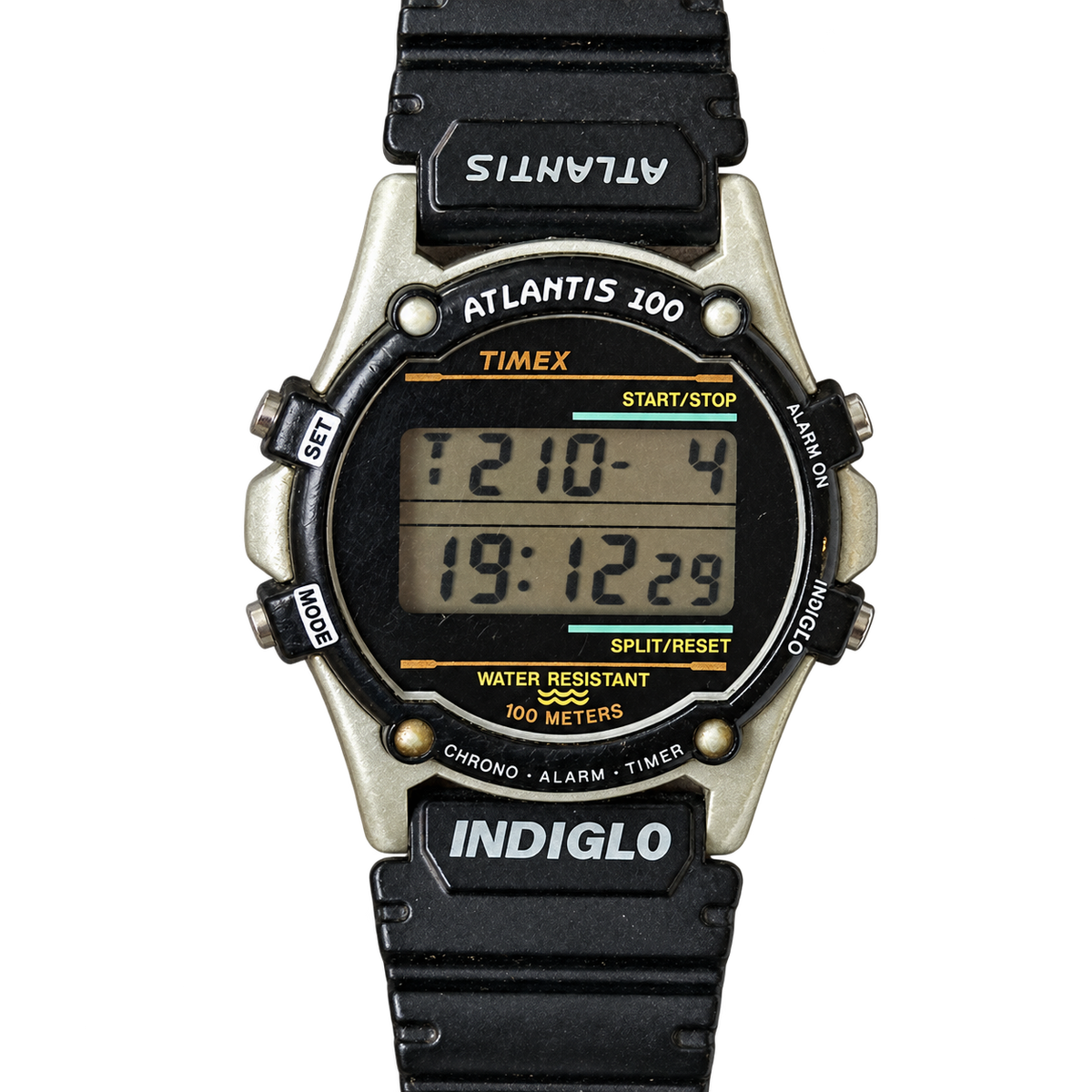 Reloj Timex Hombre Atlantis Indiglo Digital Ago.1994 emblemático más de 30 años 