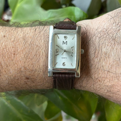 Reloj MC Hombre Dial Plateado Pulsera Española Diloy Año 2002 ÚNICO
