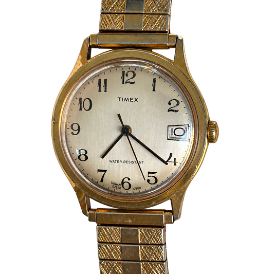 Reloj Timex Marlin Calendar A Cuerda Hombre 27820 Correa Expansible original Año 1980 ESCASO