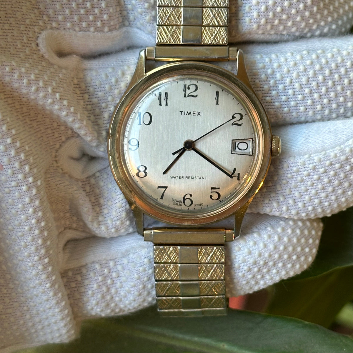 Reloj Timex Marlin Calendar A Cuerda Hombre 27820 Correa Expansible original Año 1980 ESCASO