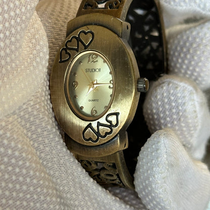 Reloj Studio Time de mujer con corazones y brazalete calado Año 2004 - imagen 8