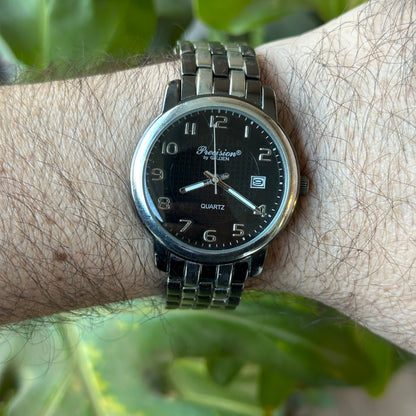 Gruen Precision Negro y Grafito Año 2013 Dial Cuadriculado