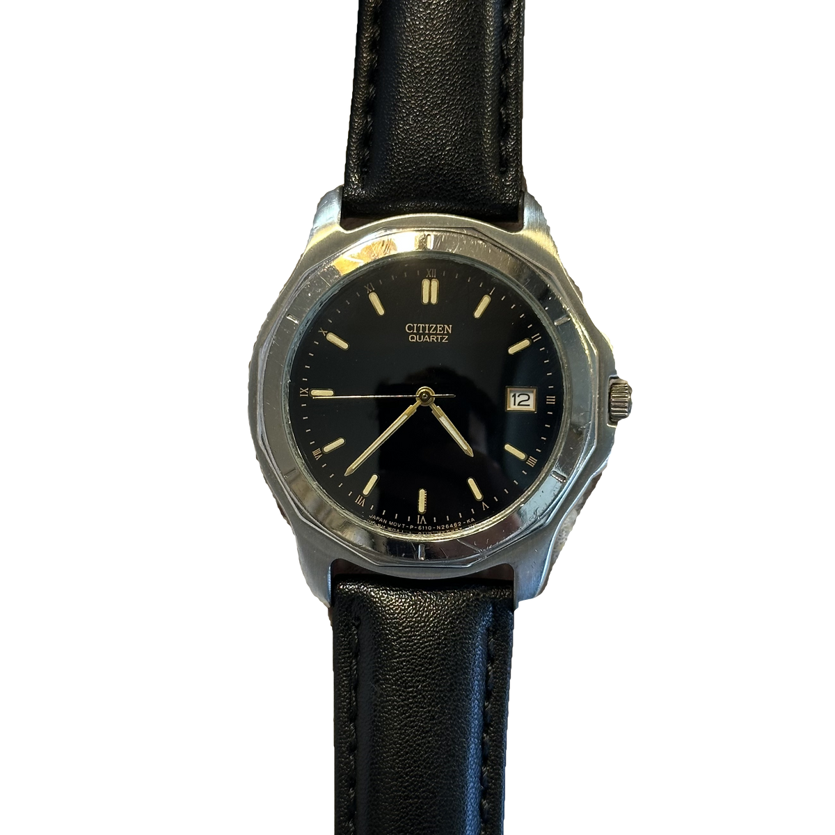 Citizen Quartz 6110-S41975 Hombre Noviembre de 1994 Clásico Noventero