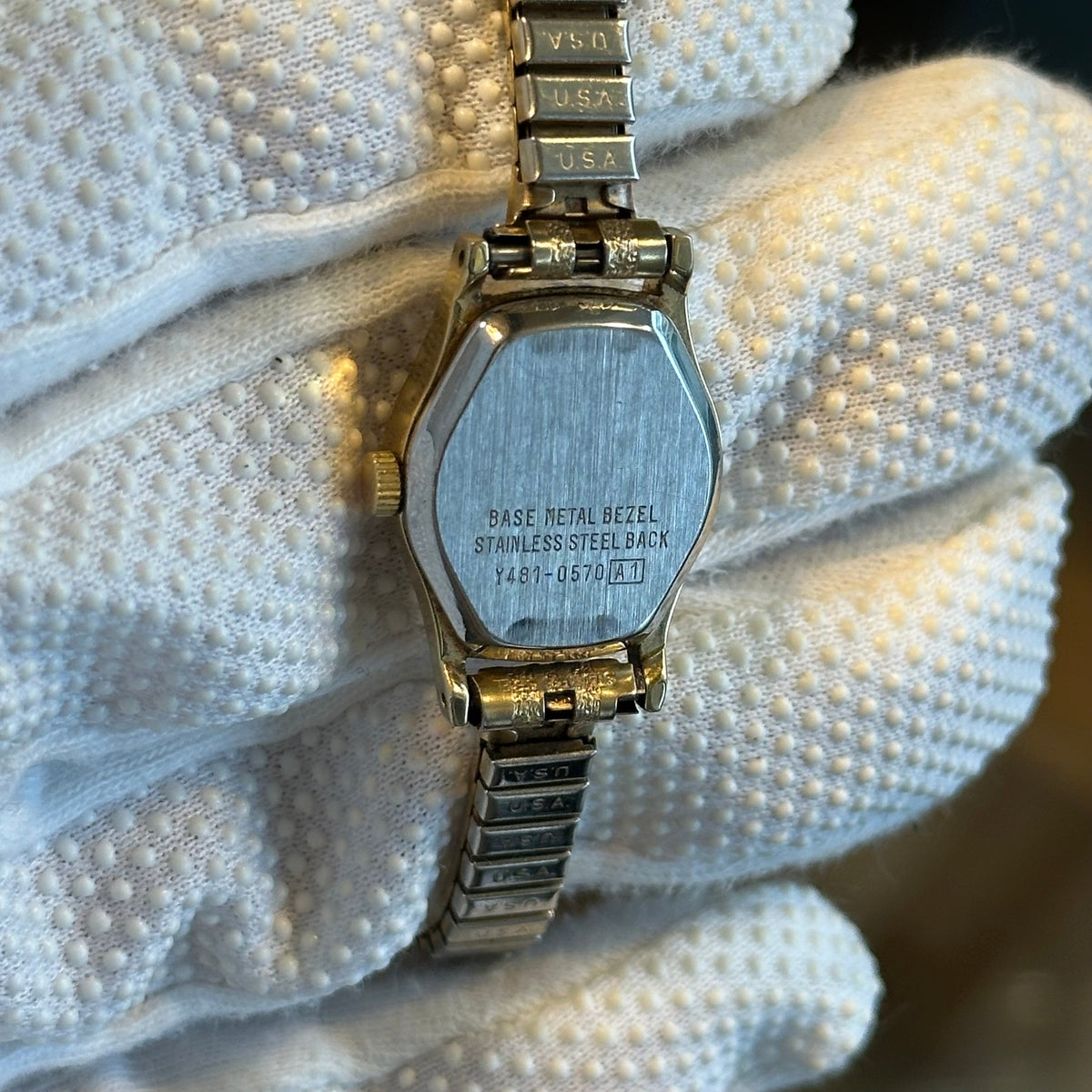 Reloj Joya Lorus by SEIKO Y481-0570 Dorado Pulsera Texturada Año1988