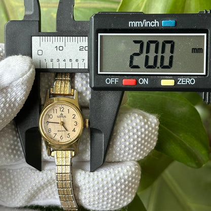 Reloj Joya Lorus by SEIKO Y481-0570 Dorado Pulsera Texturada Año1988