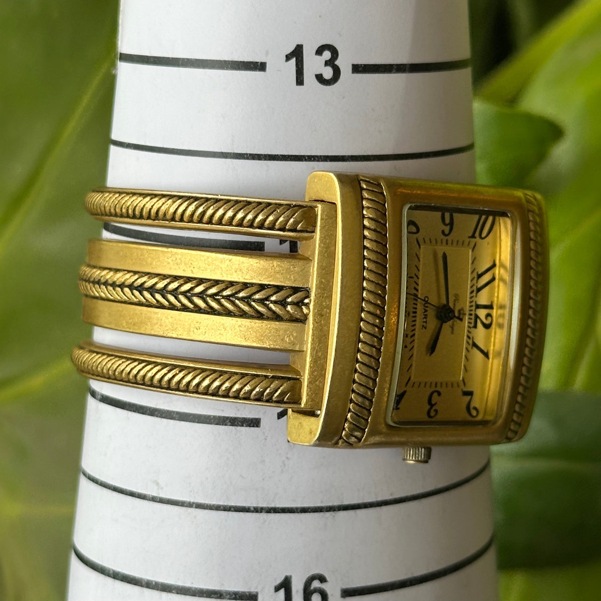Reloj Joya Premier Designs Brazalete Trenzado Dorado Año 2005