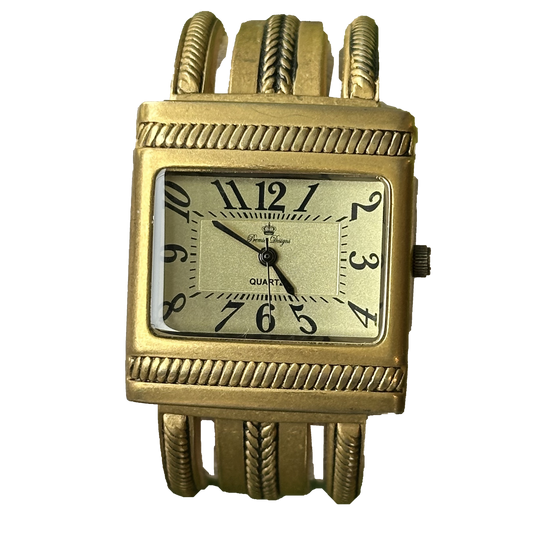 Reloj Joya Premier Designs Brazalete Trenzado Dorado Año 2005