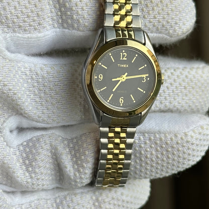 Timex Two-Tone Dial Dial Gris ILUMINADO Abril 2013 Impecable