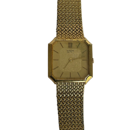 Seiko Unisex Quartz 5930-5209 Octogonal Dial mosaico Junio 1980 RARO