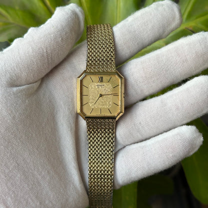 Seiko Unisex Quartz 5930-5209 Octogonal Dial mosaico Junio 1980 RARO