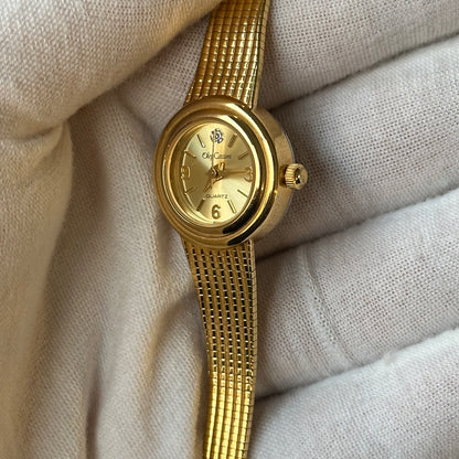 Oleg Cassini Mujer Dorado Sunburst Brazalete Tejido Año 1992 Impecable — IMG_2884.jpeg