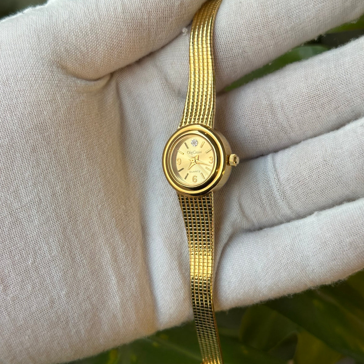 Oleg Cassini Mujer Dorado Sunburst Brazalete Tejido Año 1992 Impecable — IMG_2904.jpeg