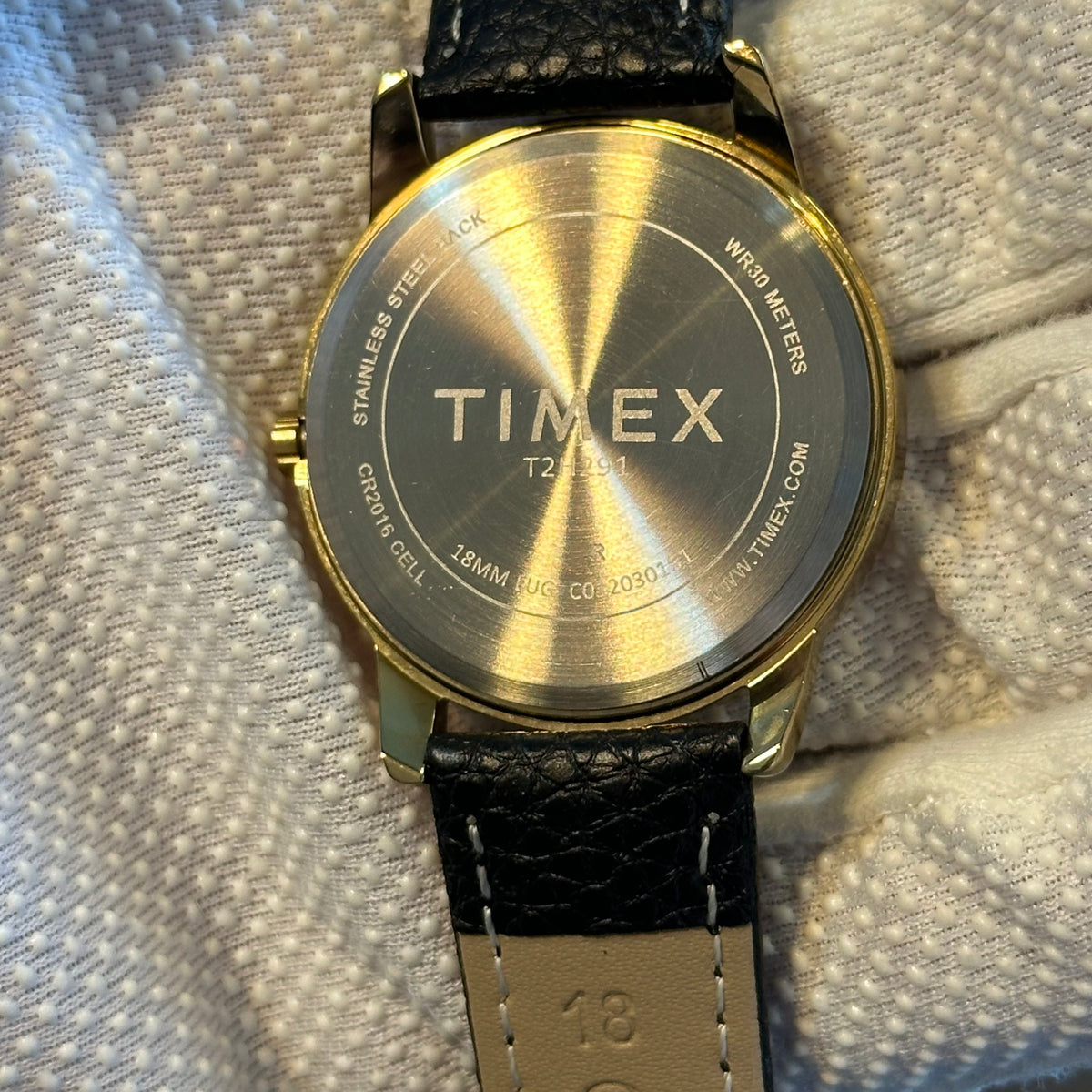Timex Hombre Easy Reader Dorado Indiglo y Calendario Año 2007 Impecable — IMG_2951.jpeg