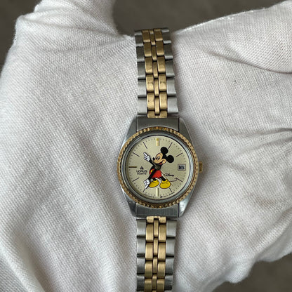 Reloj Lorus by SEIKO Mickey Mouse Mujer Vintage 90s Two Tone